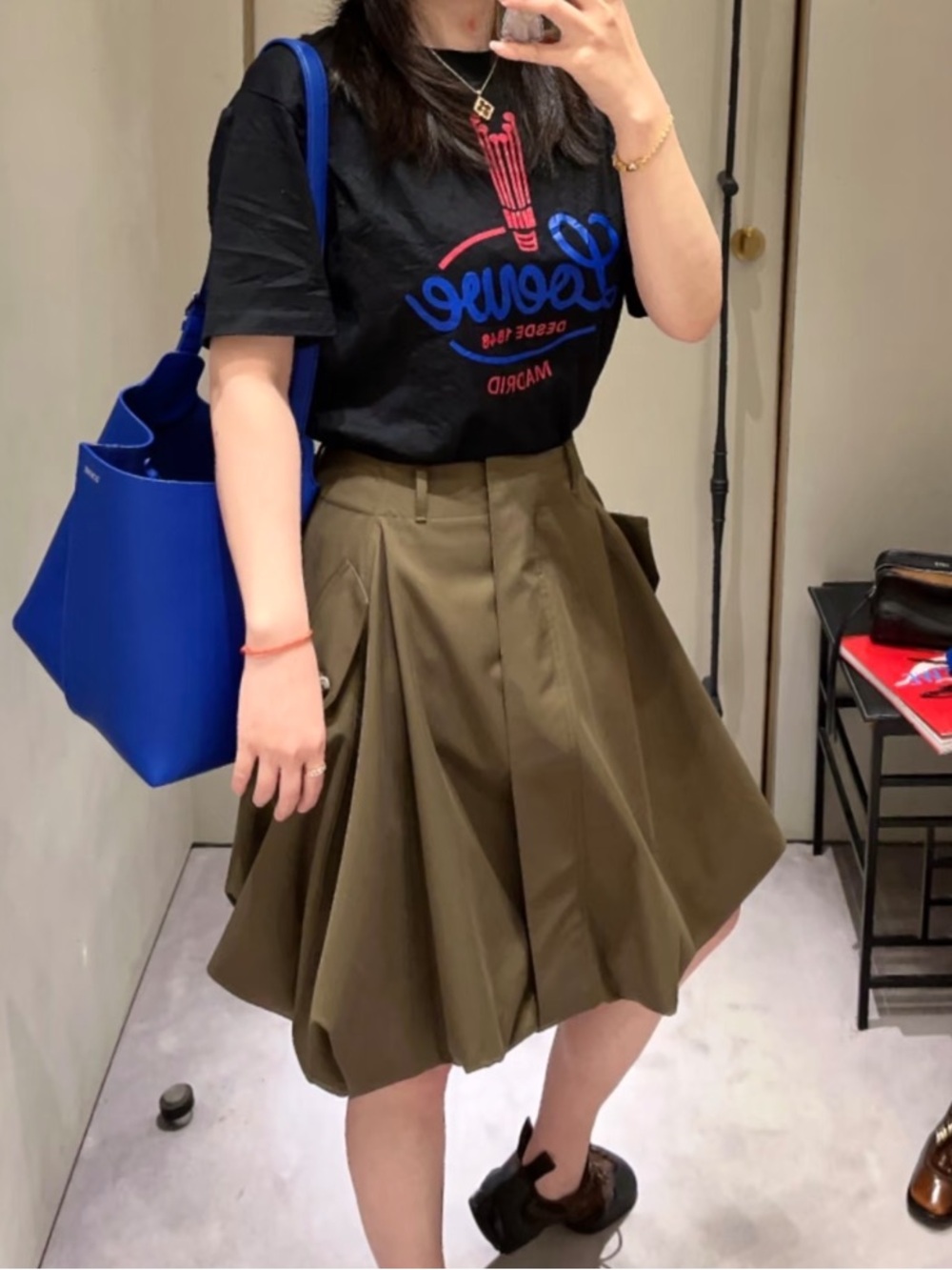 Loewe Skirt in cotton and silk Fr36 - Picture 7 of 8